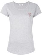 Maison Labiche Heart Cigarettes T-shirt, Women's, Size: Medium, Grey, Cotton