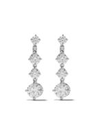 De Beers 18kt White Gold Arpeggia One-line Diamond Earrings
