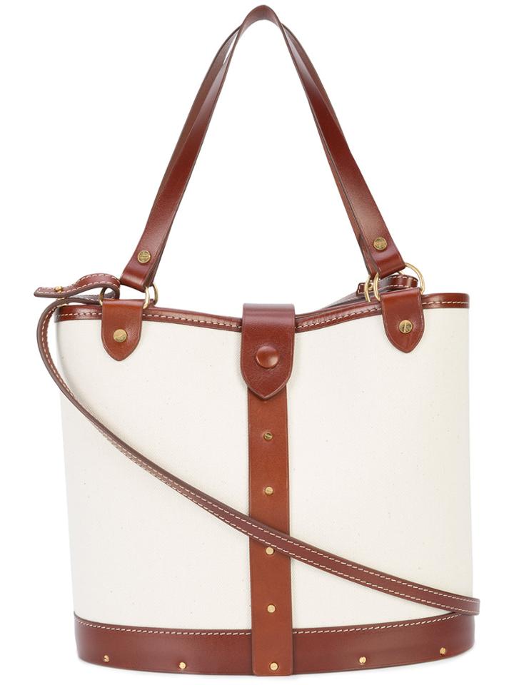 The Row Small Bucket Bag - White