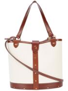 The Row Small Bucket Bag - White