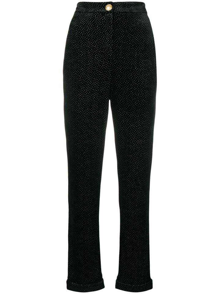Balmain Glitter Trousers - Black