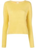 Alysi Jewel Neck Sweater - Yellow & Orange