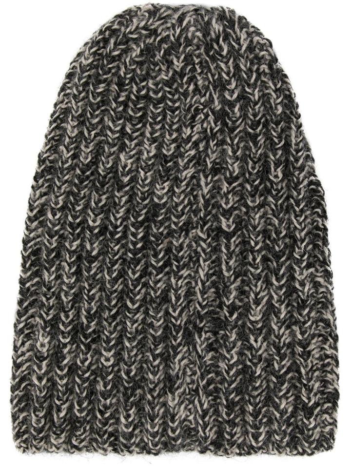 Voz Hand Knit Beanie - Grey