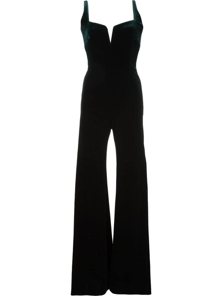Galvan Flared Jumpsuit - Green