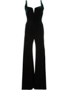 Galvan Flared Jumpsuit - Green
