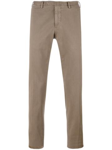 Biagio Sananiello - Straight-leg Trousers - Men - Cotton/elastodiene - 54, Brown, Cotton/elastodiene