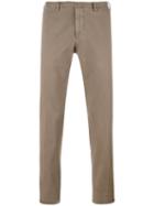 Biagio Sananiello - Straight-leg Trousers - Men - Cotton/elastodiene - 54, Brown, Cotton/elastodiene
