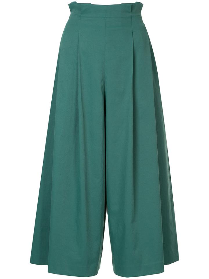 Astraet High-waist Culottes - Green