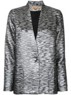 Metallic (grey) Blazer - Women - Cotton/polyester/viscose/metallized Polyester - 2, Cotton/polyester/viscose/metallized Polyester, Maison Olga