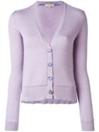 Etro Button Up Cardigan, Women's, Size: 48, Pink/purple, Cotton/cashmere