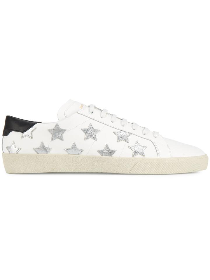 Saint Laurent Court Classics Star Sneakers - White