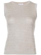 Oscar De La Renta Sleeveless Top - Yellow & Orange