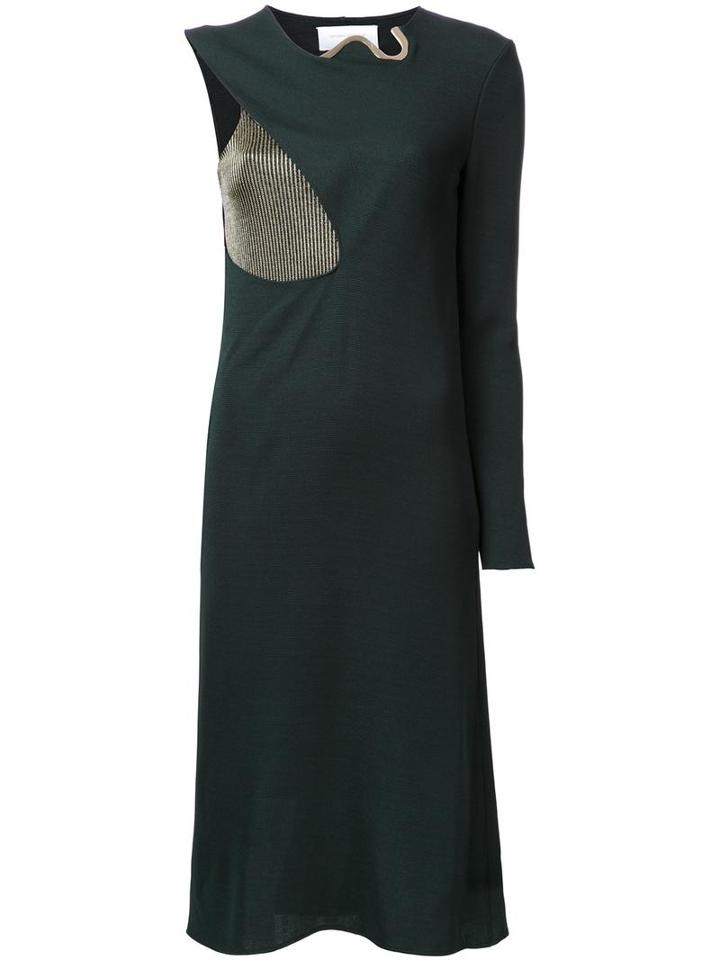 Esteban Cortazar 'cocoon' Dress, Women's, Size: 40, Green, Polyamide/acetate/viscose/spandex/elastane
