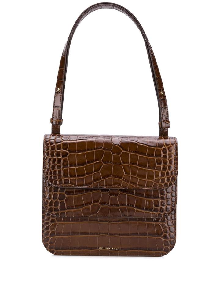Rejina Pyo Ana Embossed Tote Bag - Brown