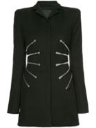 Alexander Wang Sculpted Jacket With Zipper Detail - Black
