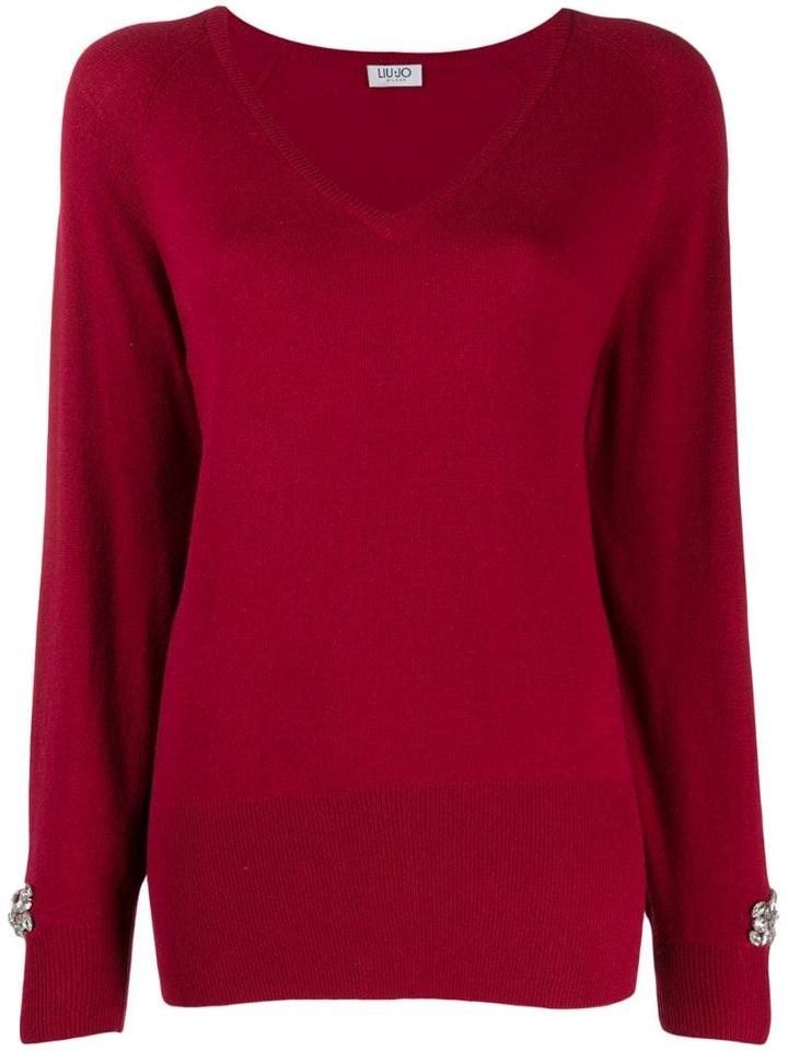 Liu Jo V-neck Jumper - Red