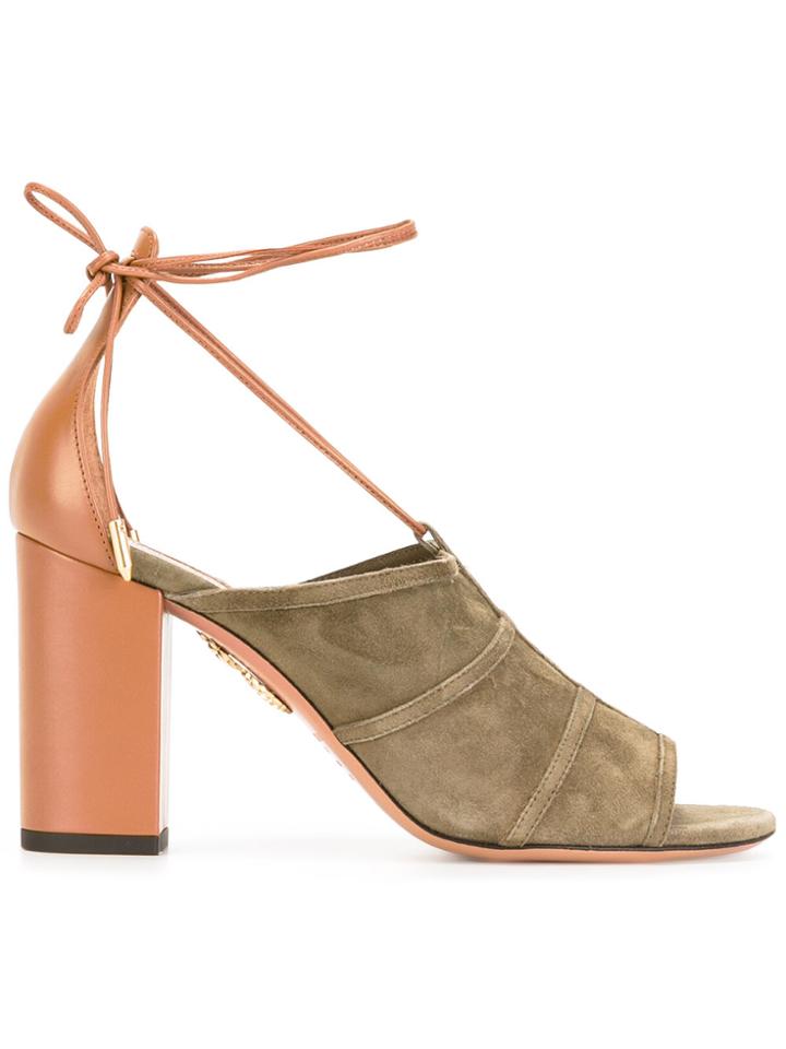 Aquazzura 'very Eugenie' Sandals - Green