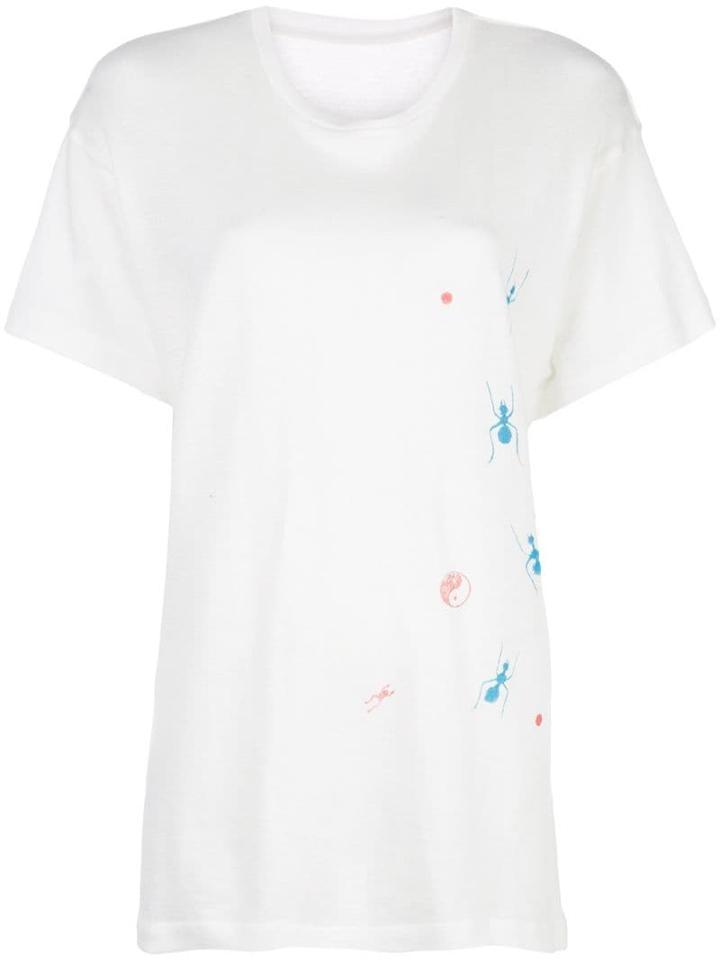 The Elder Statesman Ant Print T-shirt - White