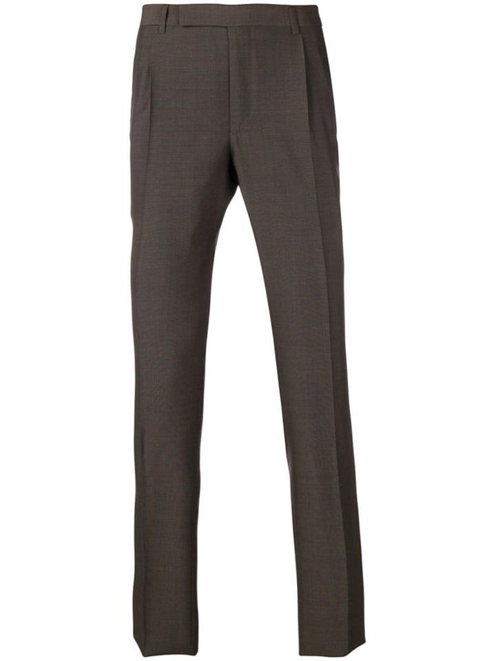 Ermenegildo Zegna Slim-fit Tislored Trousers - Brown