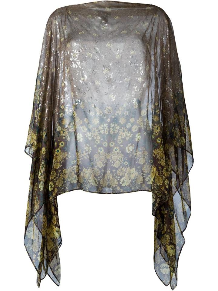 Etro Semi Sheer Floral Tunic