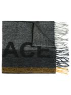 Ps By Paul Smith Striped Scarf, Men's, Grey, Wool