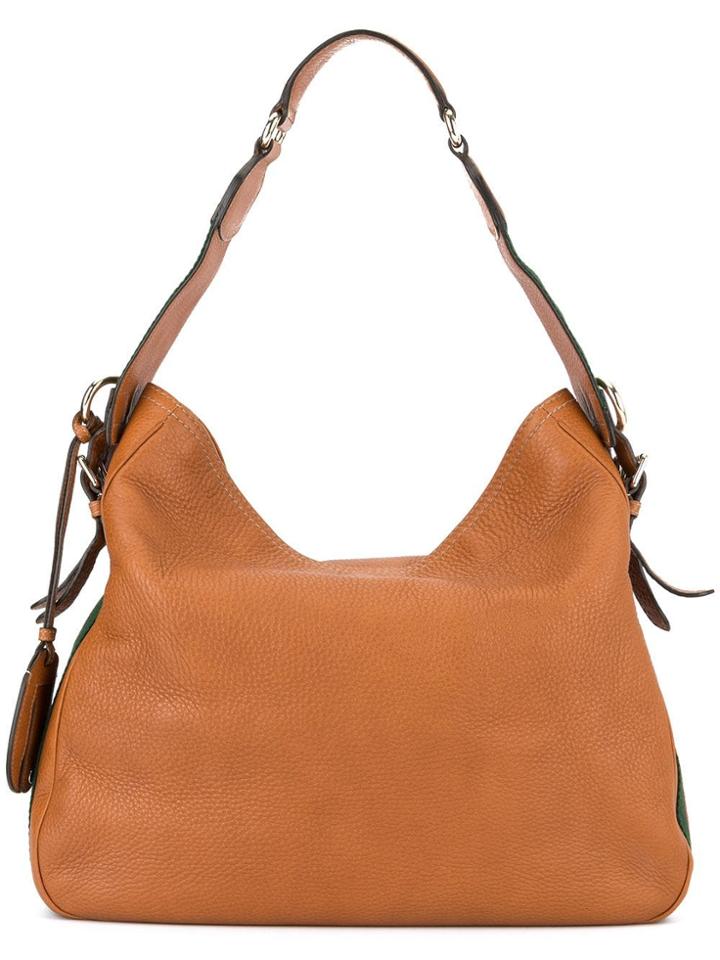 Gucci Vintage Shelly Line Hobo Bag - Brown