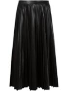 Alexander Wang Pleated A-line Skirt, Women's, Size: 4, Black, Polyester/polyurethane
