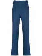 Hebe Studio High-waisted Smoking Pants - Blue