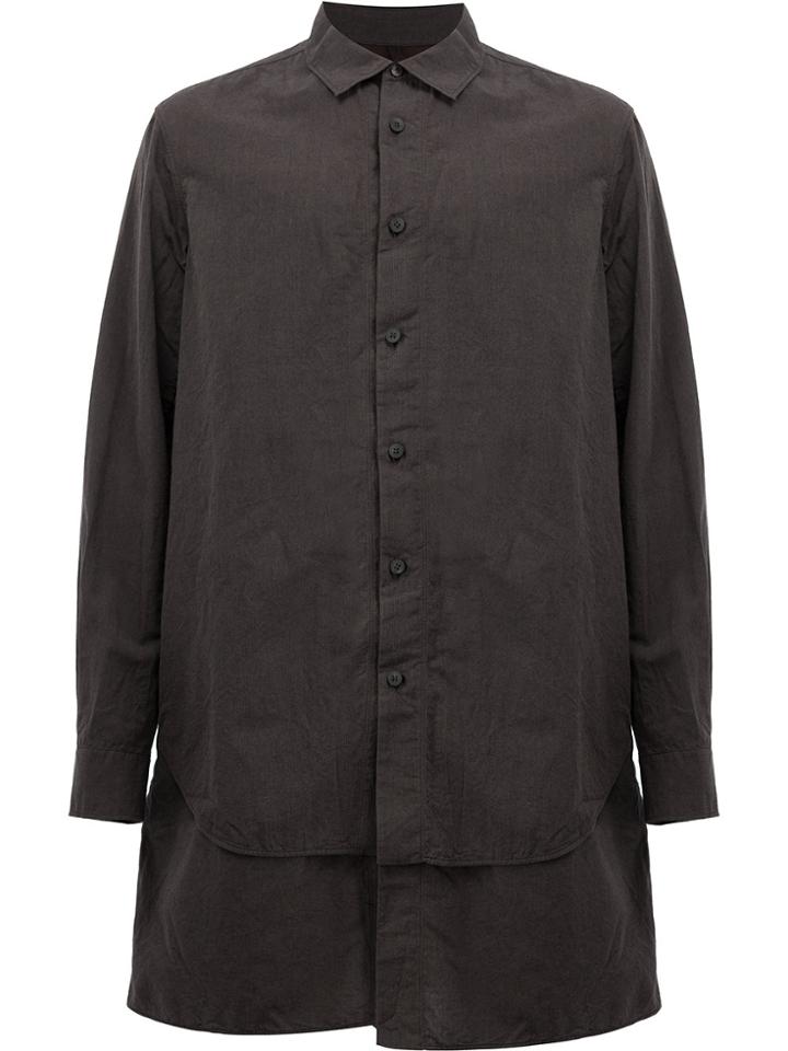 Ziggy Chen Layered Shirt - Brown