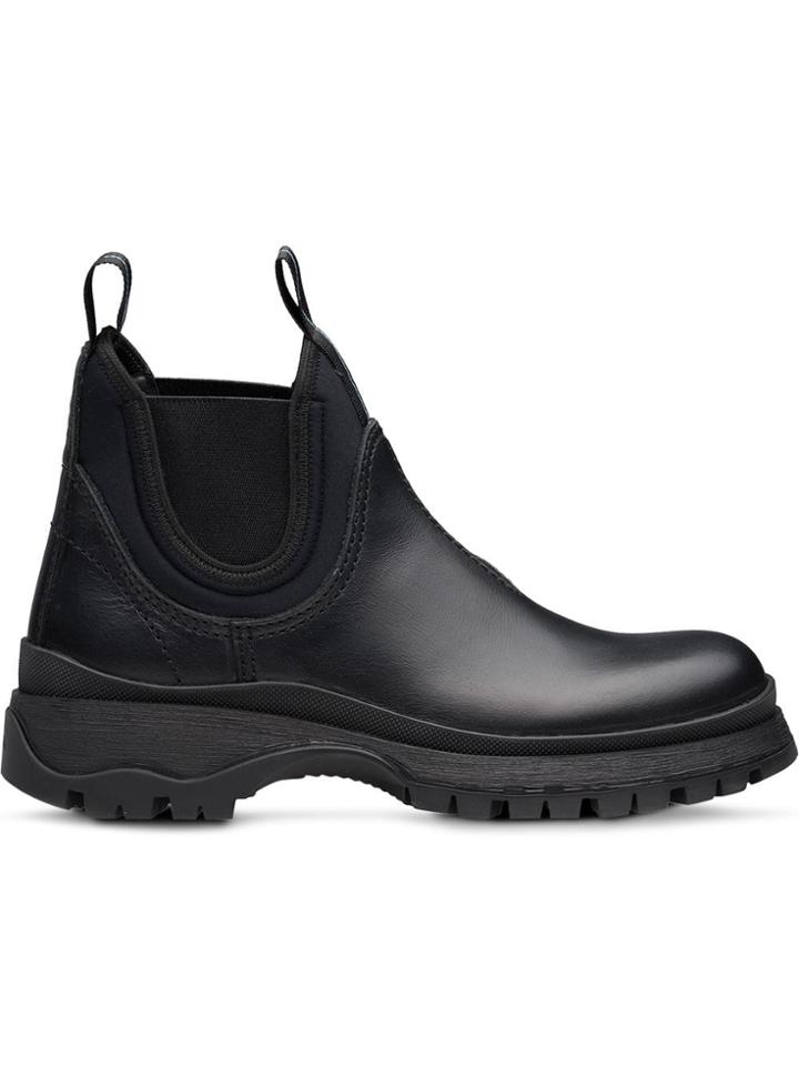 Prada Slip-on Booties - Black