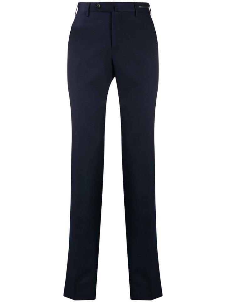 Pt01 Mid Rise Tailored Trousers - Blue
