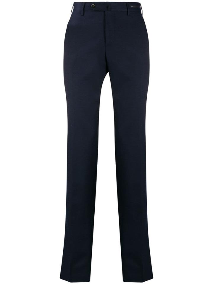 Pt01 Mid Rise Tailored Trousers - Blue