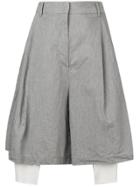 Maison Flaneur Oversized Tailored Shorts - Grey