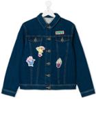 Kenzo Kids Patch Denim Jacket - Blue