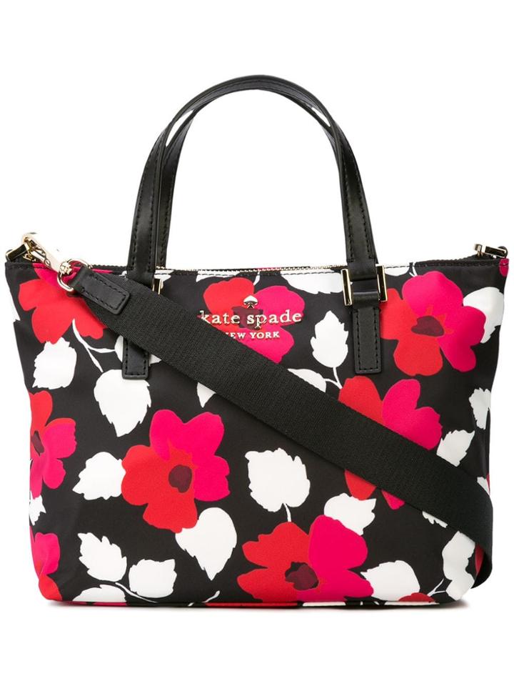 Kate Spade Floral-print Tote - Black