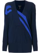 Rag & Bone Striped Panel Jumper - Blue