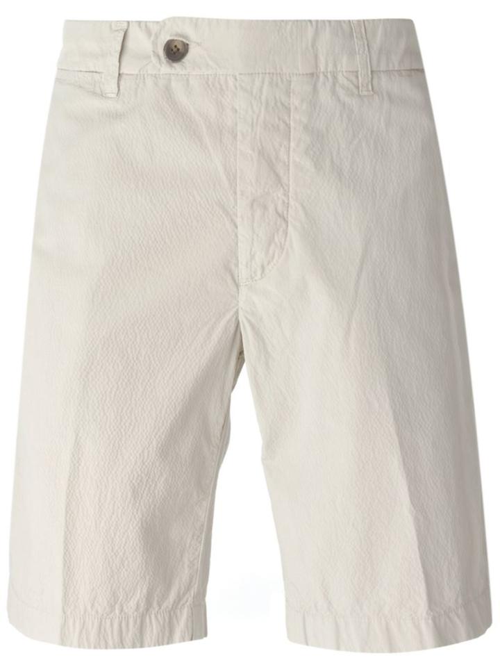 Jacob Cohen Academy Seersucker Shorts, Men's, Size: 31, Nude/neutrals, Cotton/spandex/elastane