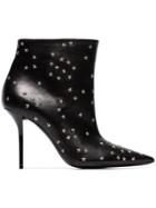 Saint Laurent Pierre Star Embellished 95 Leather Boots - Black
