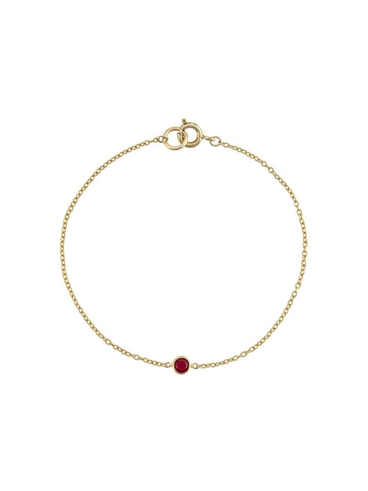 Susan Caplan Vintage 18ct Gold Plated Brass Ziva Single Swarovski Red