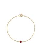 Susan Caplan Vintage 18ct Gold Plated Brass Ziva Single Swarovski Red