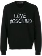Love Moschino Logo Print Jumper - Black