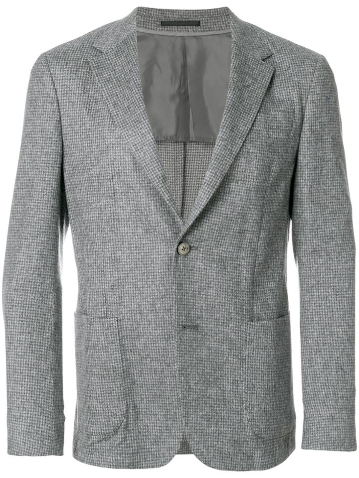 Z Zegna Casual Vichy Blazer - Grey