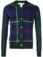 Comme Des Garçons Shirt Boy Plaid Cardigan, Size: Large, Green, Acrylic/wool