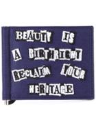 Valentino Valentino Garavani Jamie Reid Slogan Money Clip Wallet -