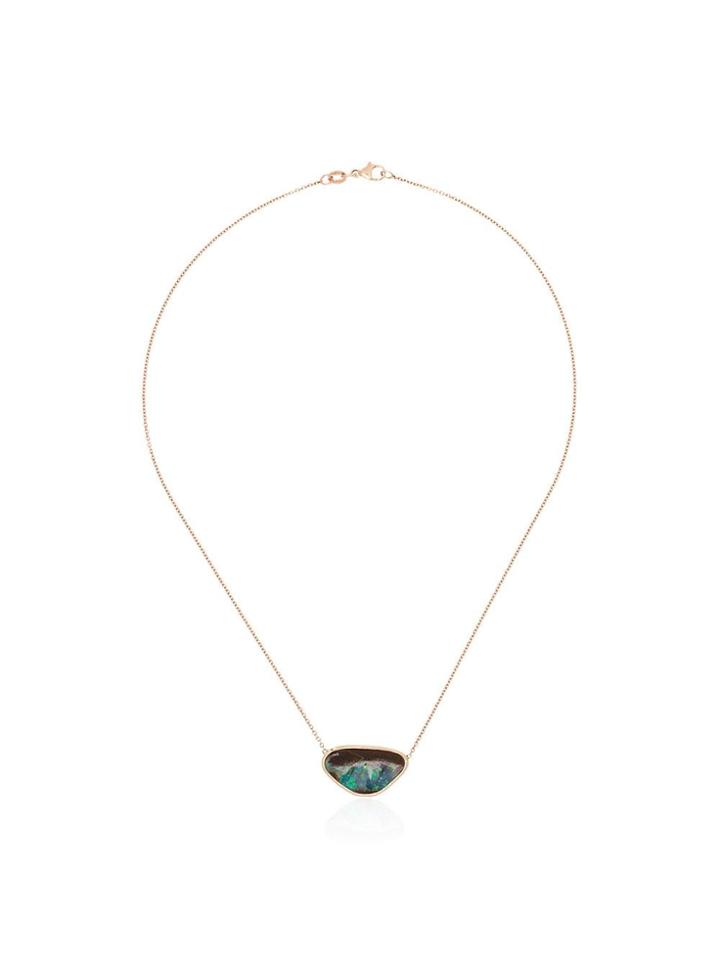 Kimberly Mcdonald Opal Pendant Necklace - Rose Gold/blue