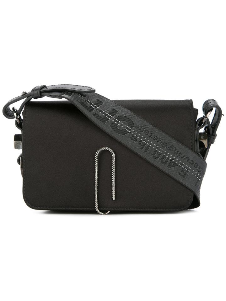 Off-white Logo Strap Satchel Bag - Black