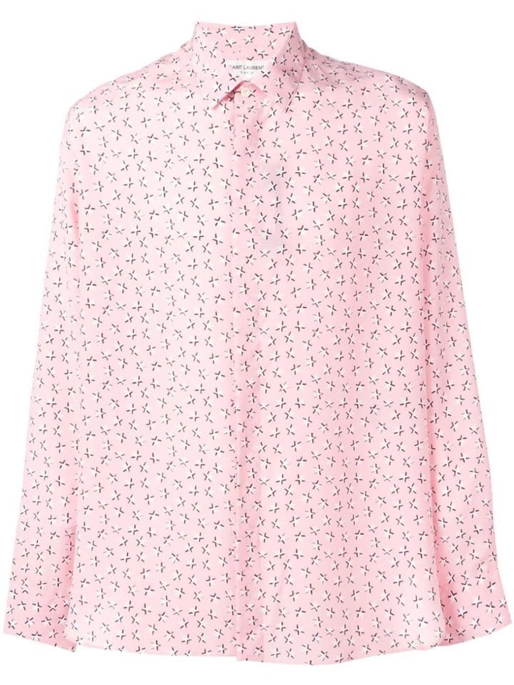 Saint Laurent Star Print Shirt - Pink