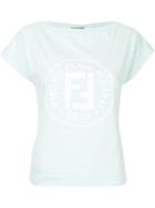 Fendi Pre-owned Logo Print T-shirt - Blue