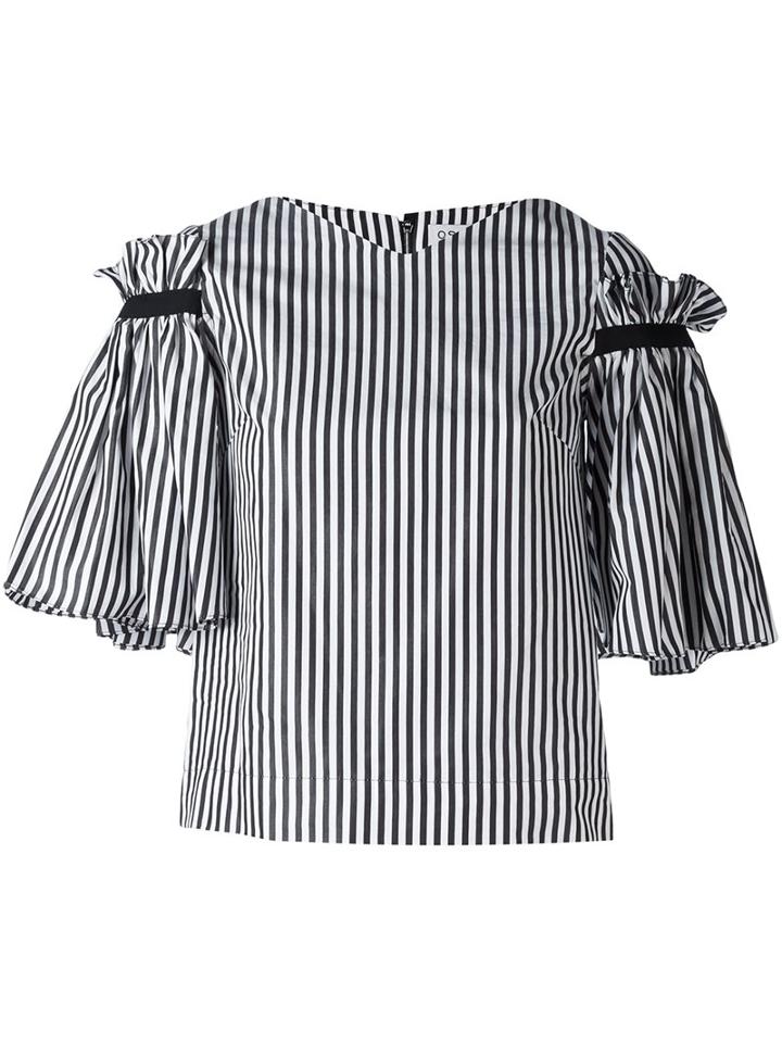 Osman Ruffled Striped Top