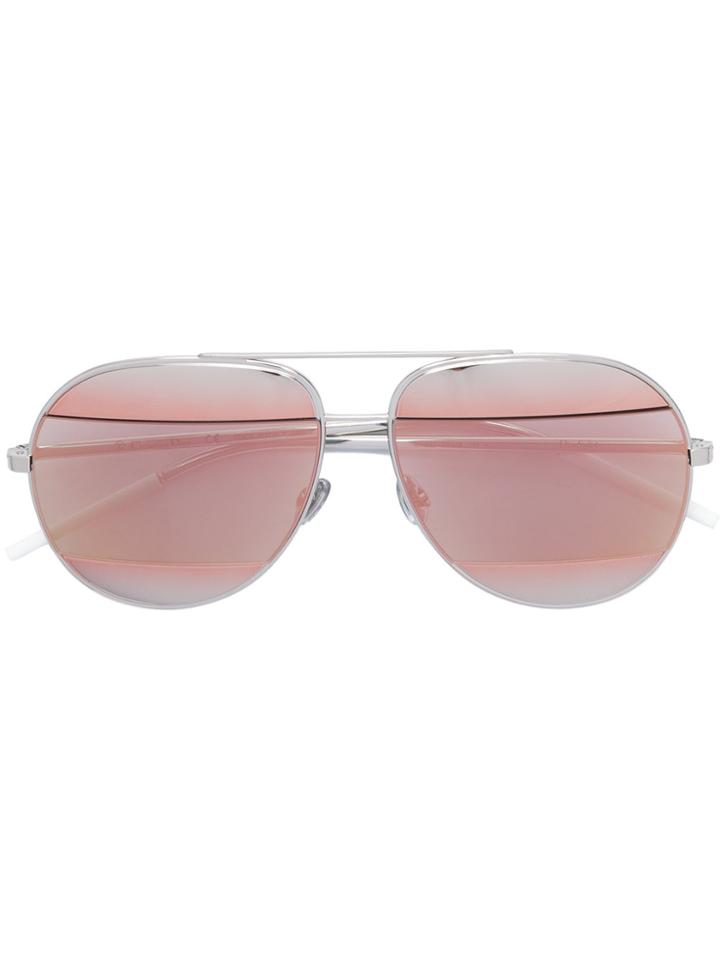 Dior Eyewear Dior Split Aviator Sunglasses - Metallic